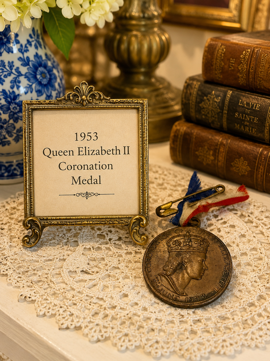 Rare 1953 Queen Elizabeth II Coronation Medal – Borough & Shire of Swan Hill – Amor Sydney – Original Ribbon