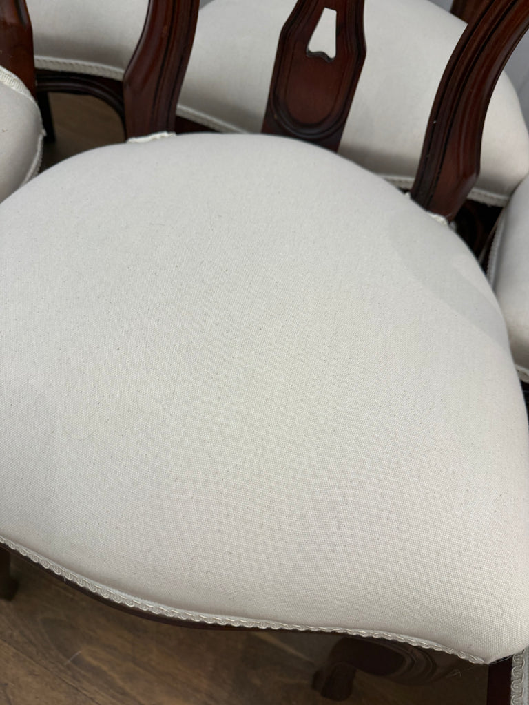 8 x Vintage Queen Anne Dining Chairs