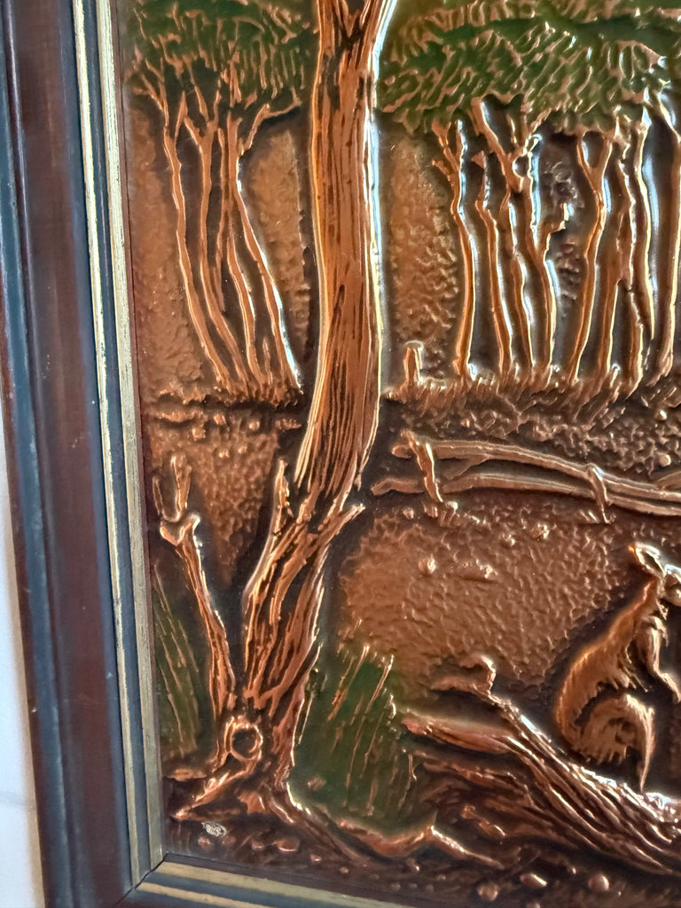 Framed Australian Copper Art