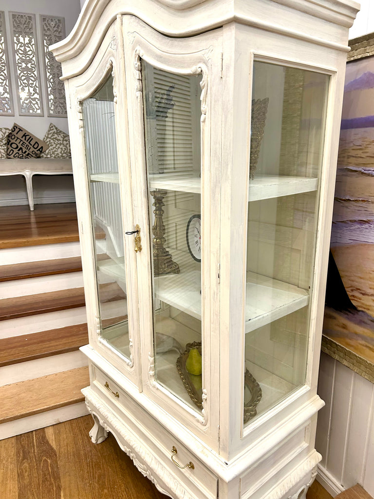 Solid Wood Display Cabinet