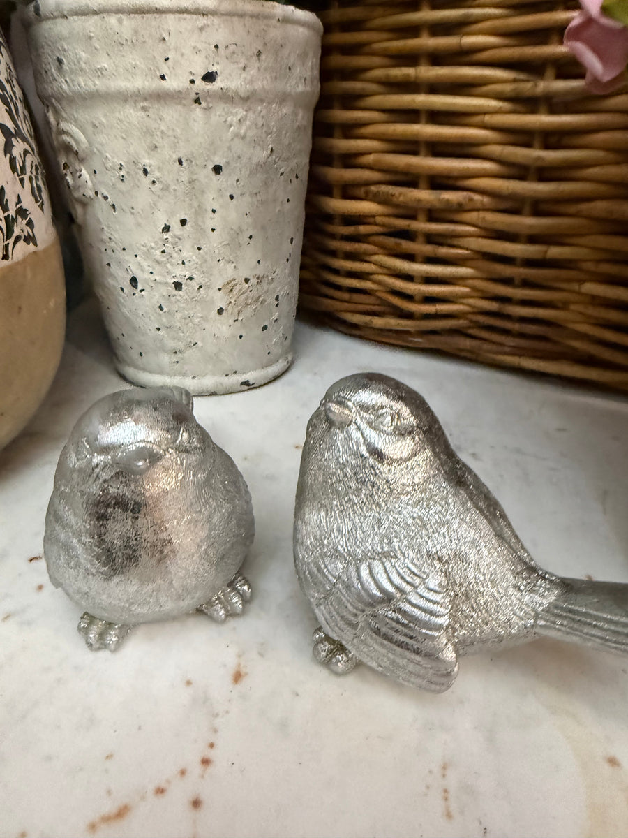 Pair of Small Ceramic Birds