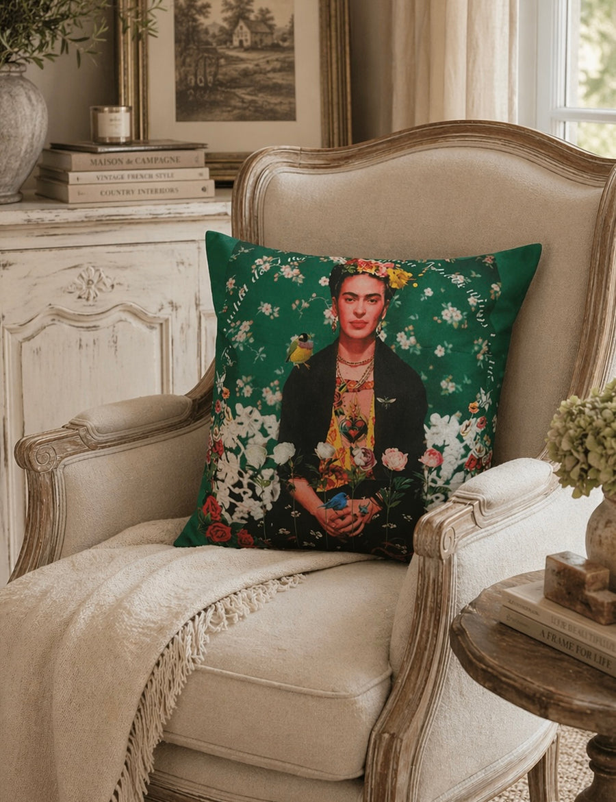 Frida Kahlo Velvet Scatter Cushion