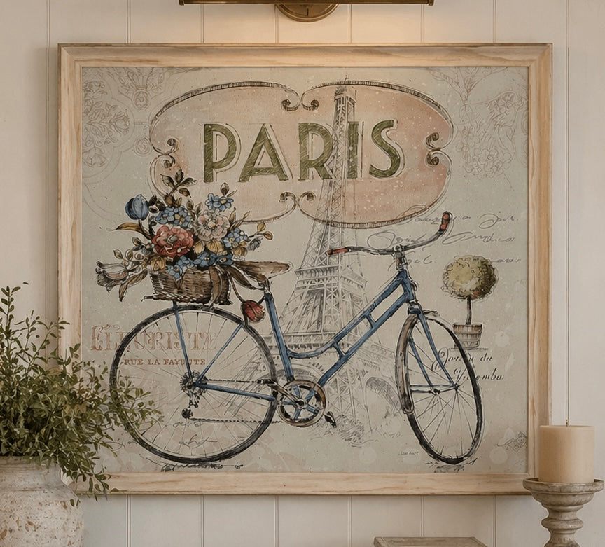 Large Framed Paris Print
