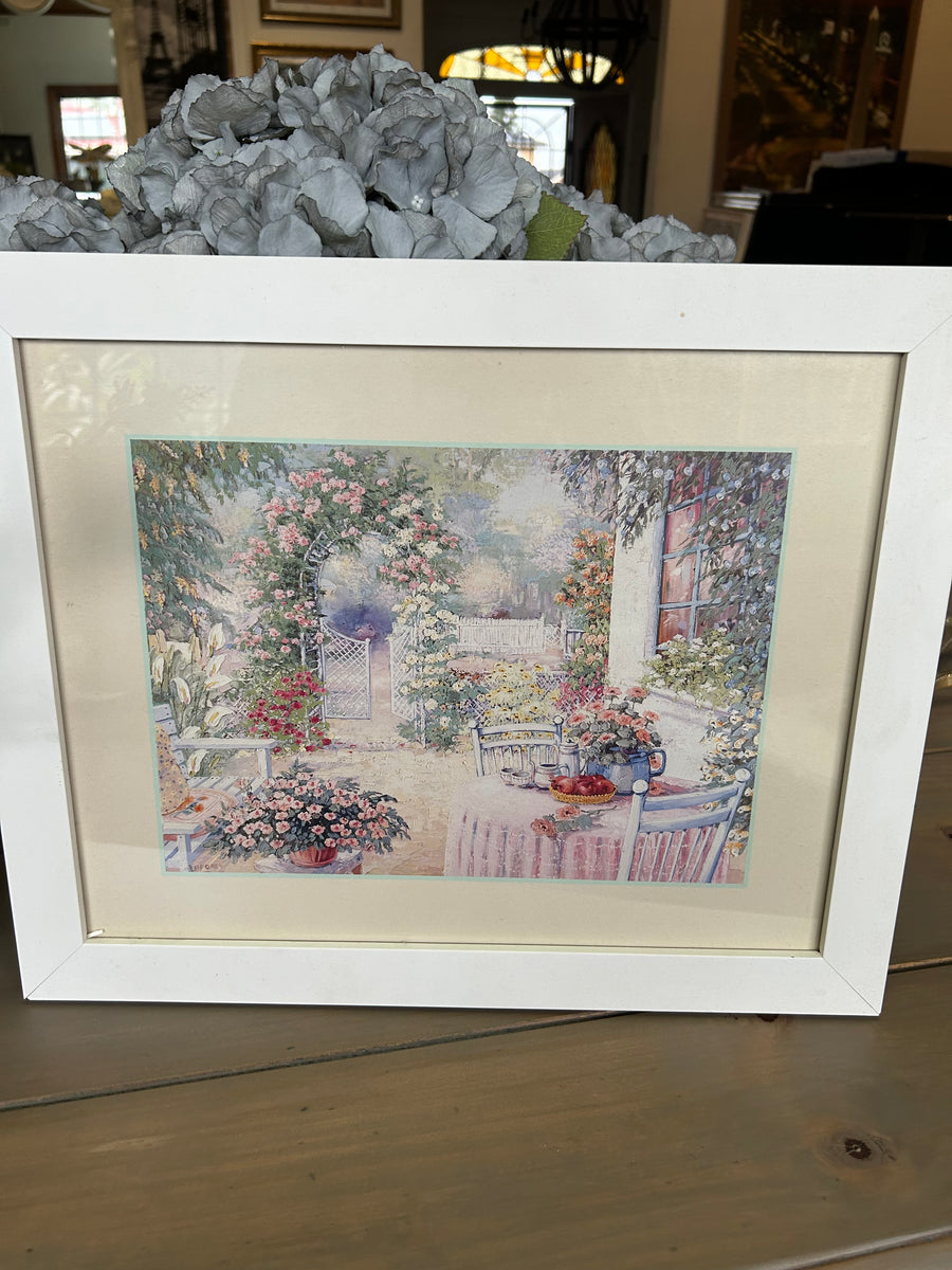 Framed French Provincial Garden Print
