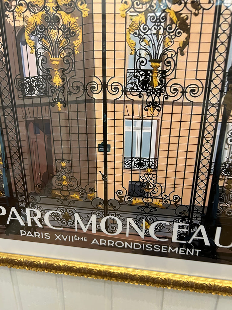 Parc Monceau Gold Framed Print
