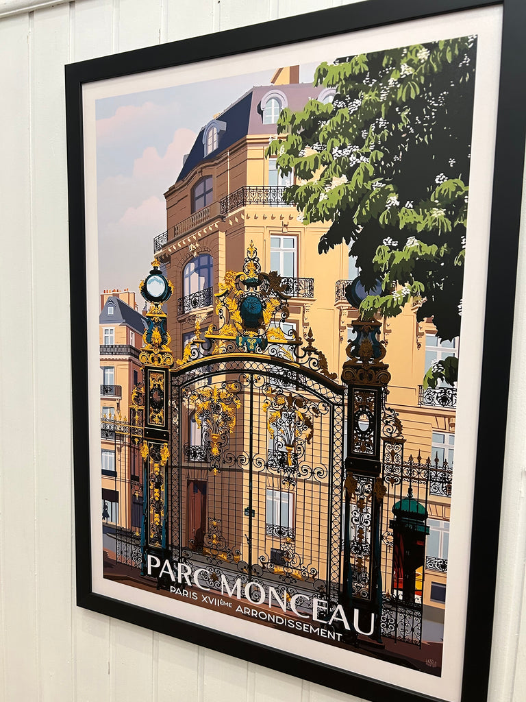 Framed Parc Monceau Print