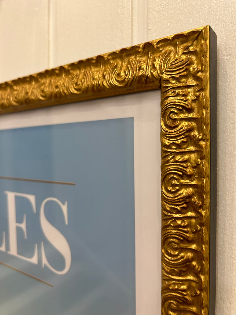 Versailles Gold Coloured Frame Print