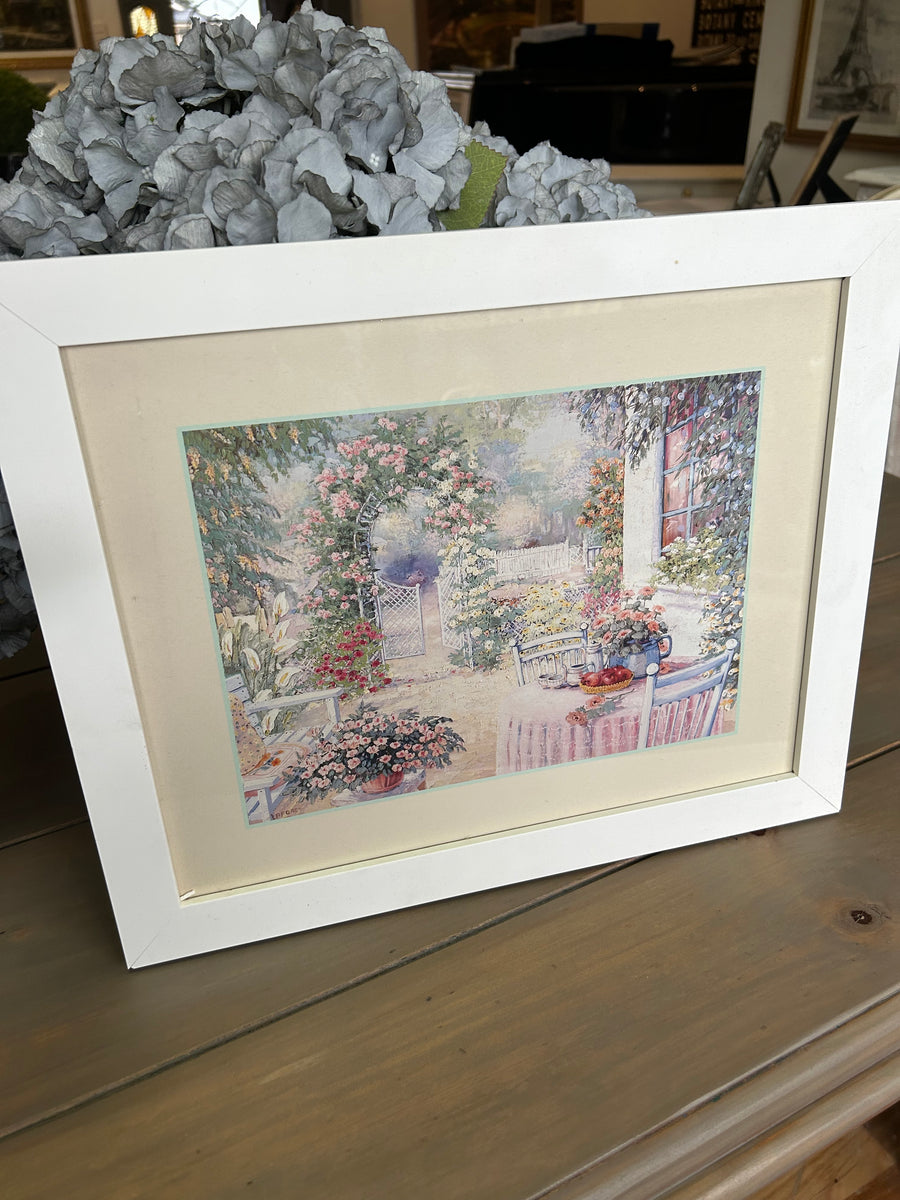 Framed French Provincial Garden Print