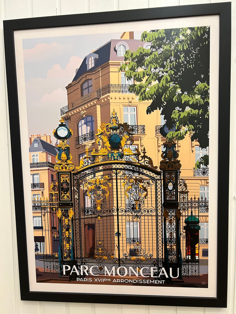 Framed Parc Monceau Print