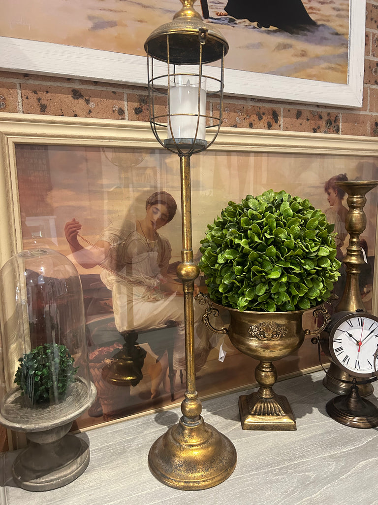 Antique Look Lantern On Stand