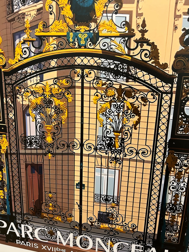 Framed Parc Monceau Print
