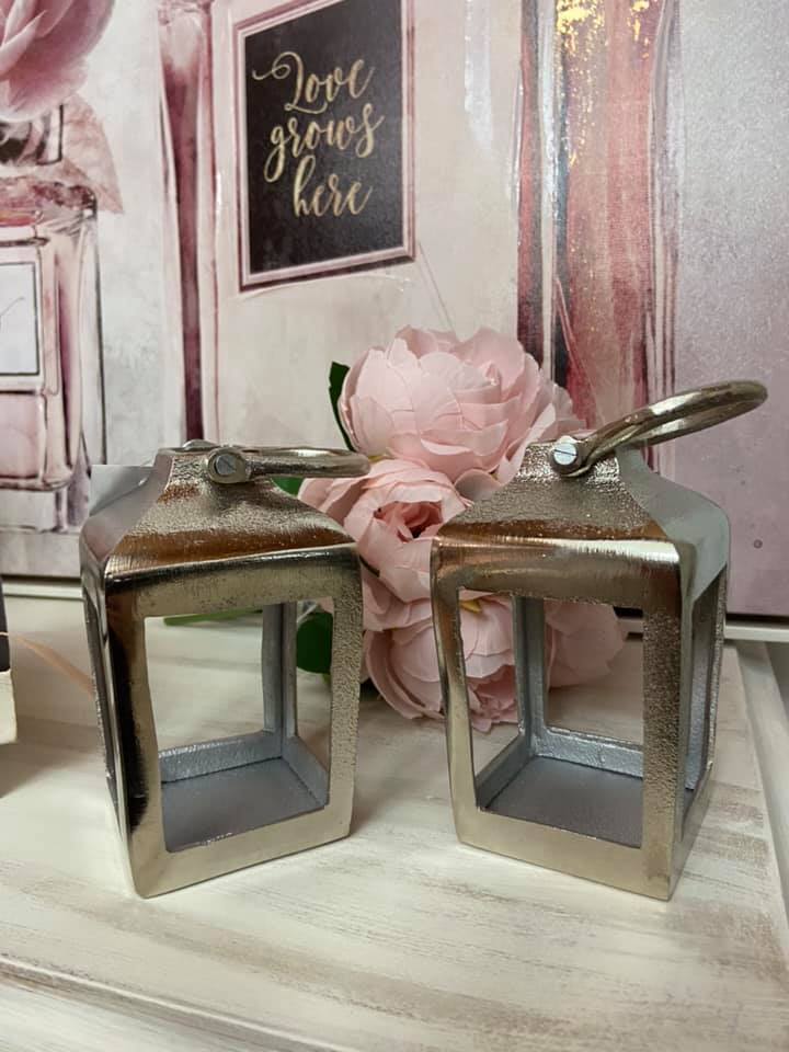 Tea Light Nickle Lantern