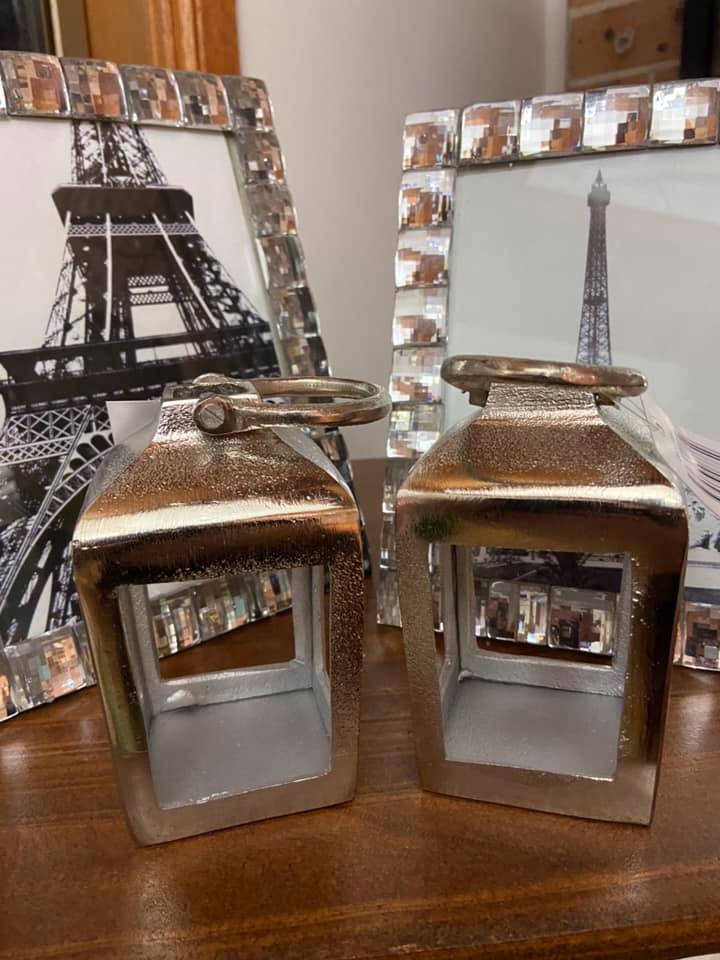 Tea Light Nickle Lantern