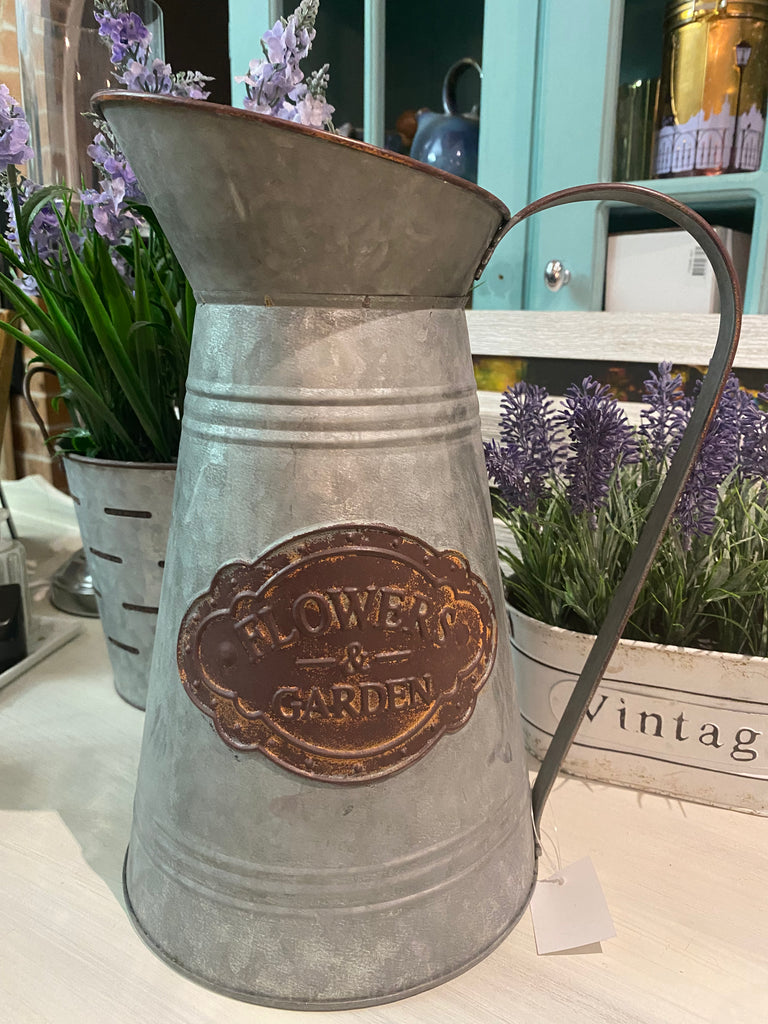 Flowers and Garden Rustic Jug