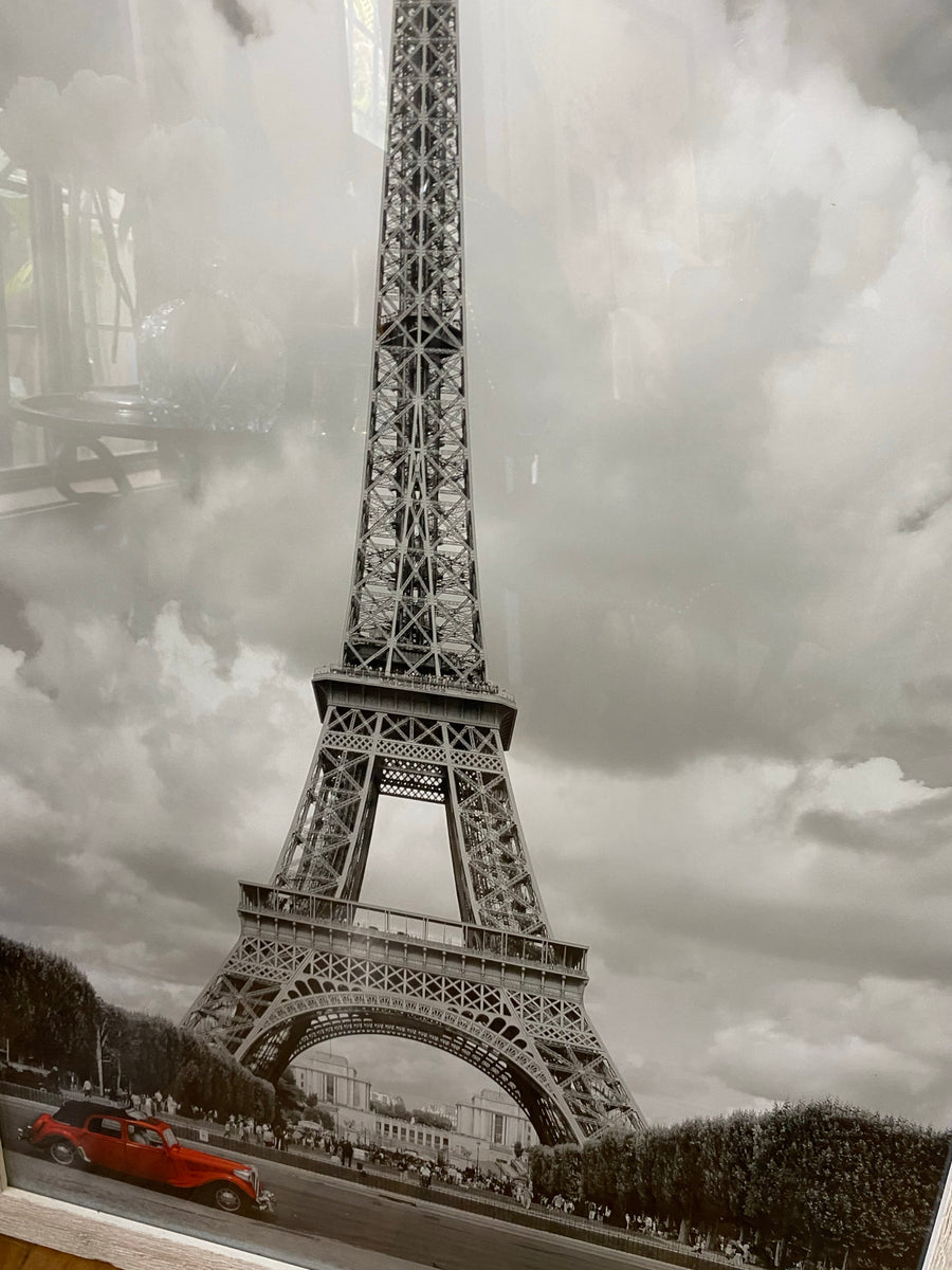 Eiffel Tower Red Car