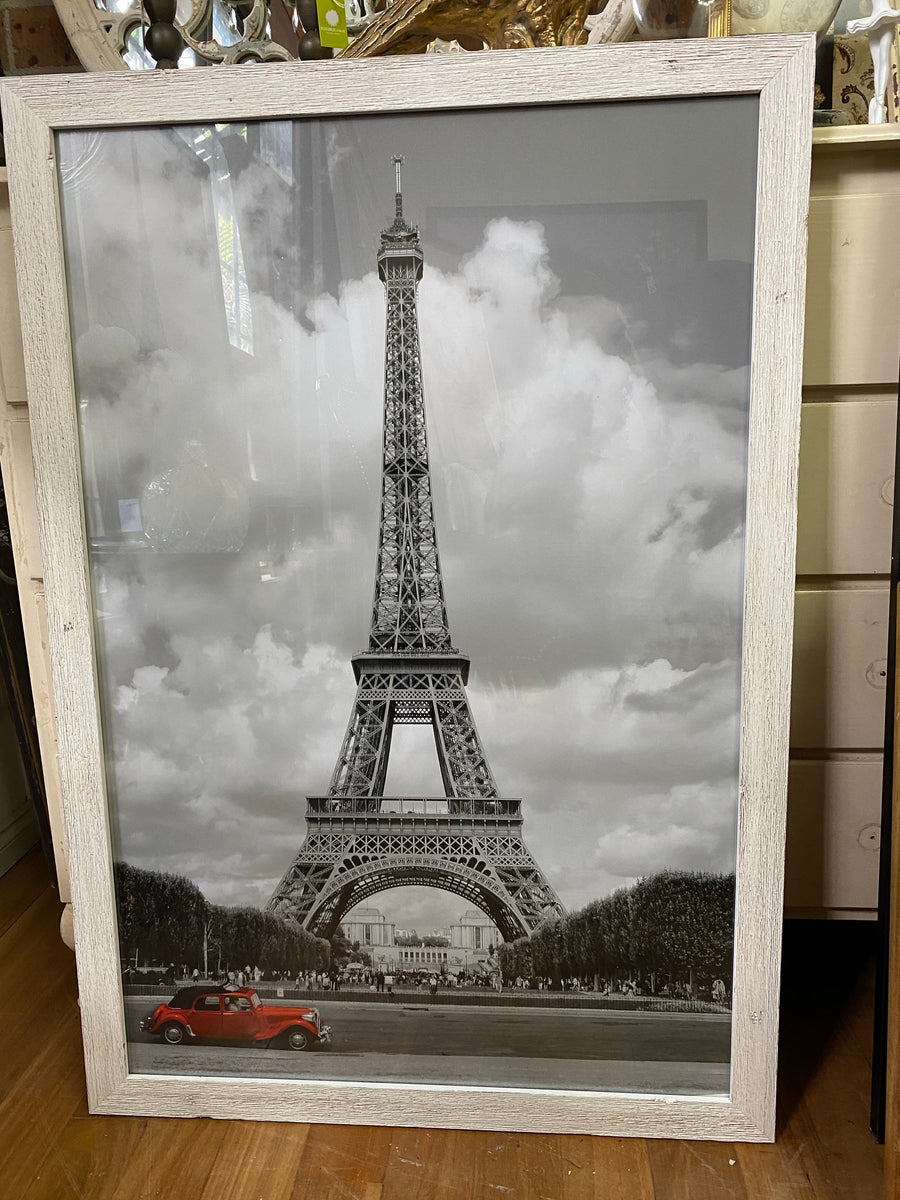 Eiffel Tower Red Car