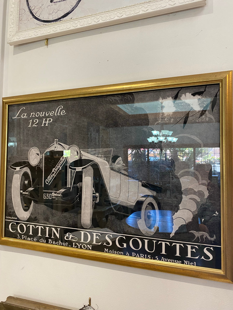 Framed Advertisement Cottin & Desgouttes