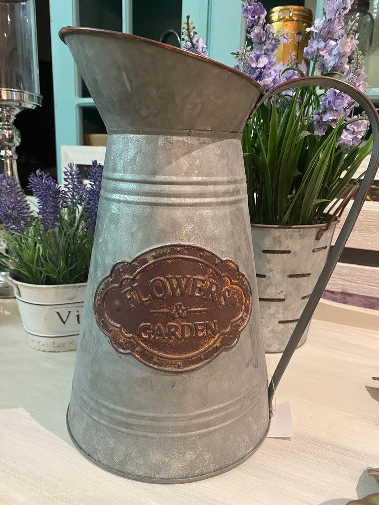 Flowers and Garden Rustic Jug