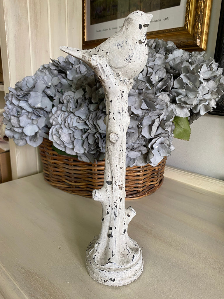 Rustic Cement look Bird on Stand