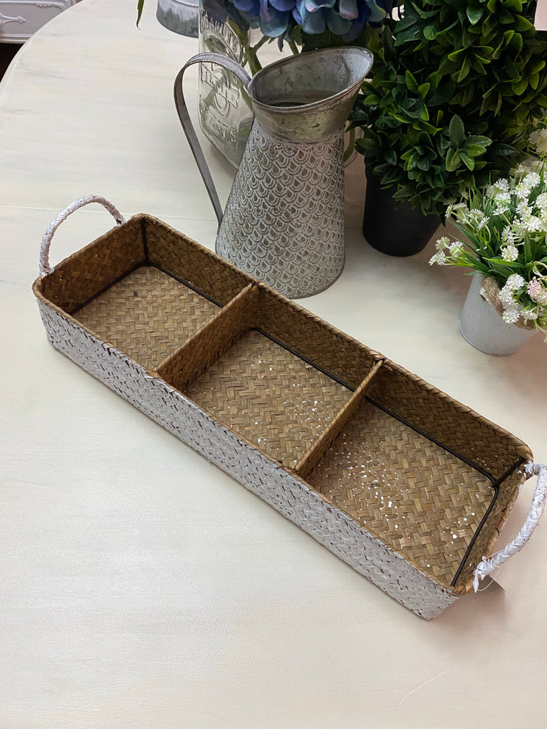 Natural Triple Storage Tray