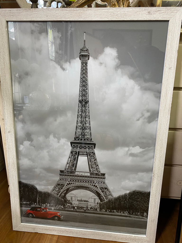 Eiffel Tower Red Car
