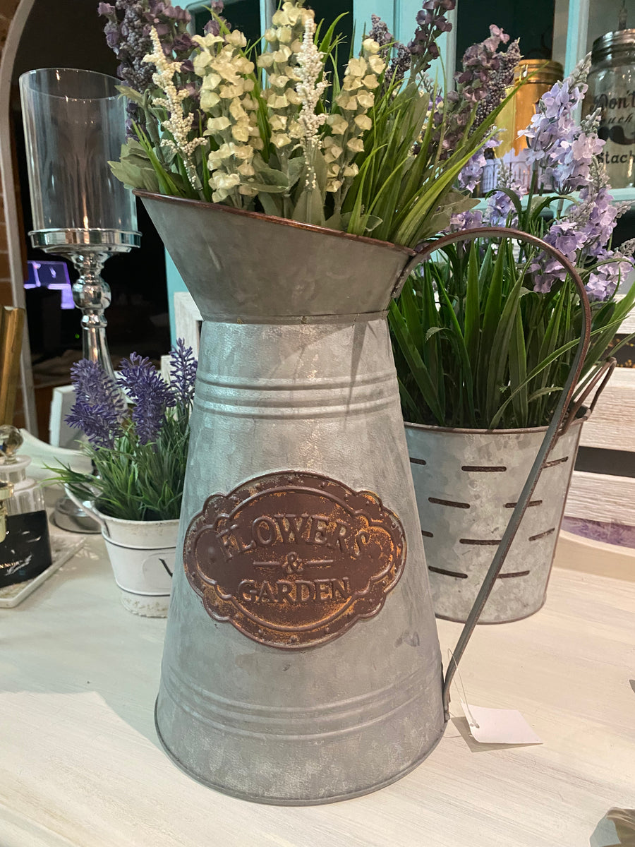 Flowers and Garden Rustic Jug