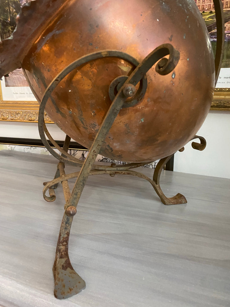Antique Copper Coal Storage Pot