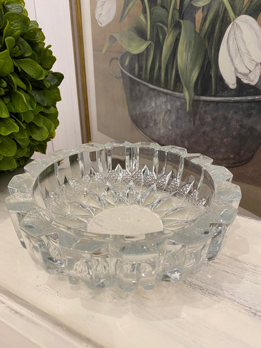 Vintage Heavy Glass Bowl