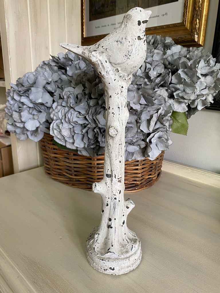 Rustic Cement look Bird on Stand