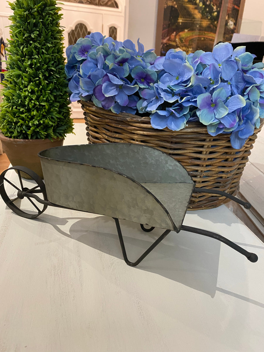 Metal Decorative Rustic Wheelbarrow