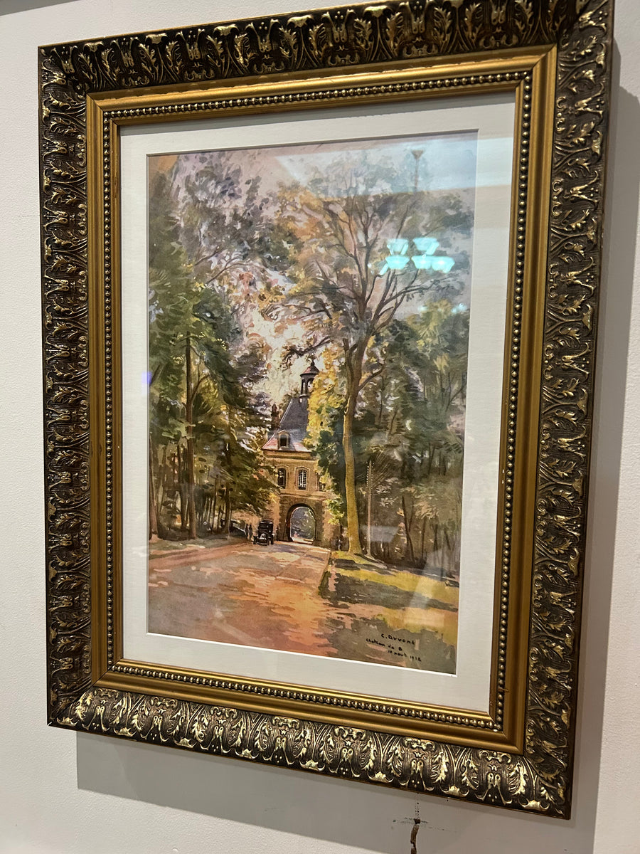 Framed Charles Duvent Print