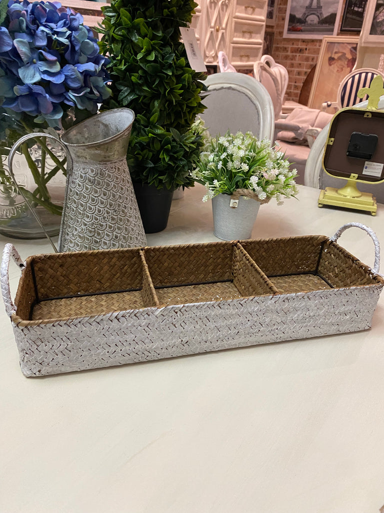Natural Triple Storage Tray