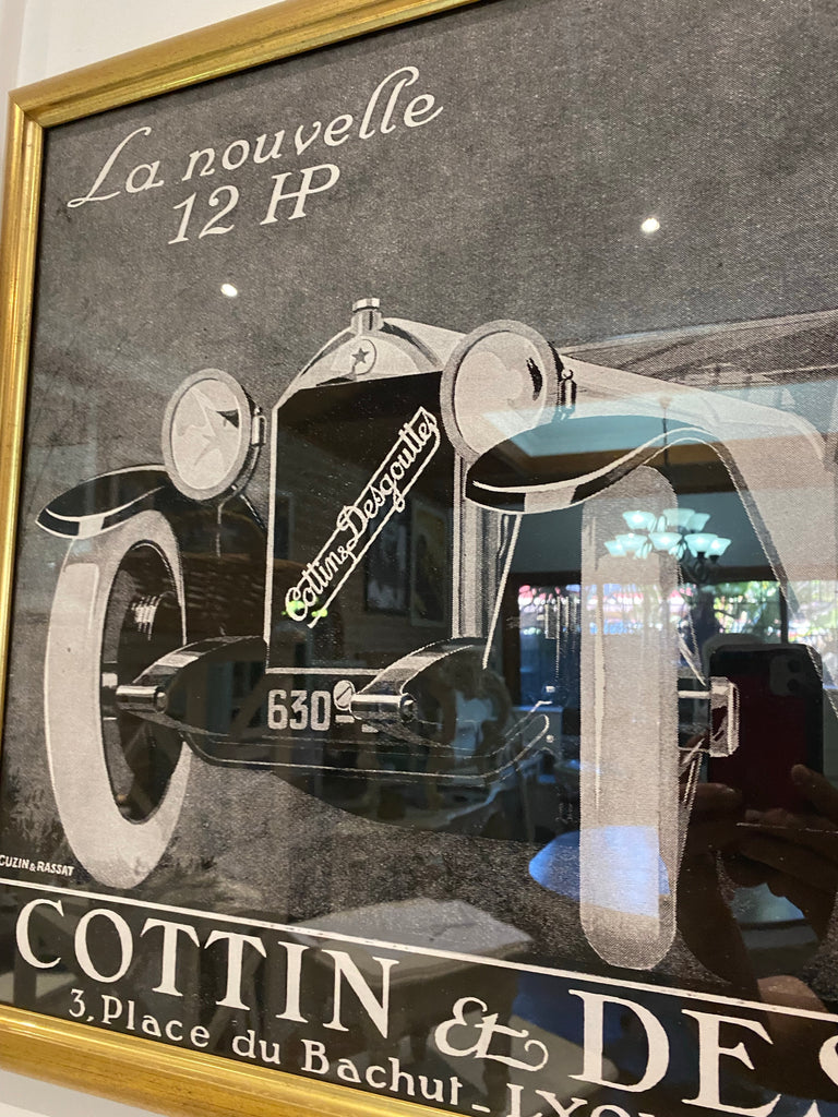 Framed Advertisement Cottin & Desgouttes